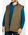 Image #4 - Hawx Men's Olive Canvas Sherpa Lined Work Vest, Olive, hi-res