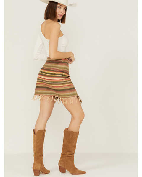 Image #4 - Tasha Polizzi Women's Monument Valley Serape Wrap Fringe Skirt, Multi, hi-res