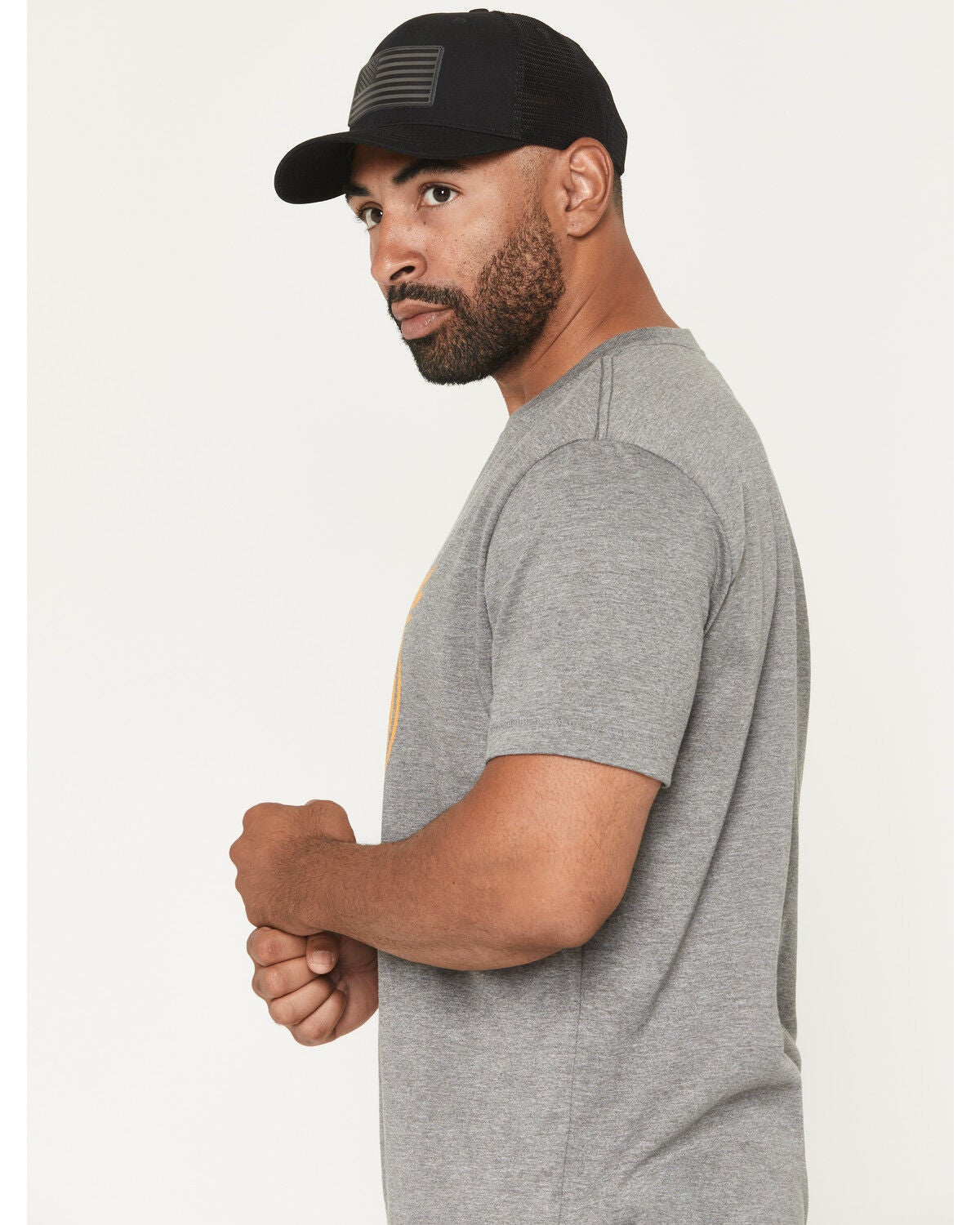Image #2 - Thorogood Men's Wing & Wheel Short Sleeve Graphic Work T-Shirt, Heather Grey, hi-res