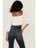 Image #4 - Lush Women's Long Sleeve Smocked Tie Front Blouse, Off White, hi-res