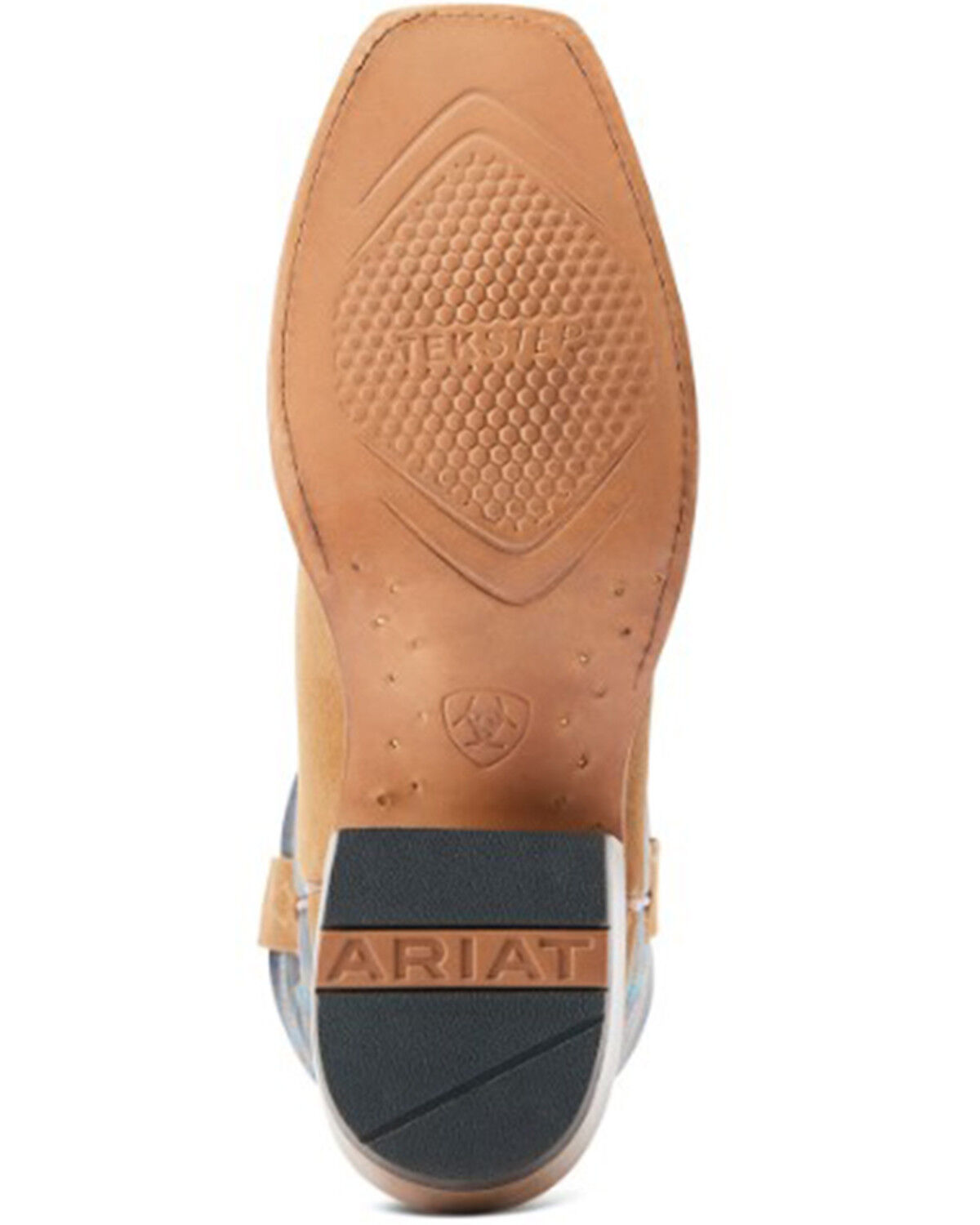 Image #5 - Ariat Men's Futurity Showman Roughout Western Boots - Square Toe, Beige/khaki, hi-res