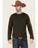 Image #1 - Browning Men's Solid Logan Logo Graphic Lightweight Long Sleeve T-Shirt, Dark Green, hi-res