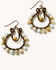 Shyanne Women's Mystic Skies Beaded Hoop Earrings, Rust Copper, hi-res