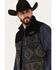 Image #2 - Cinch Men's Southwestern Print Concealed Carry Vest, Navy, hi-res