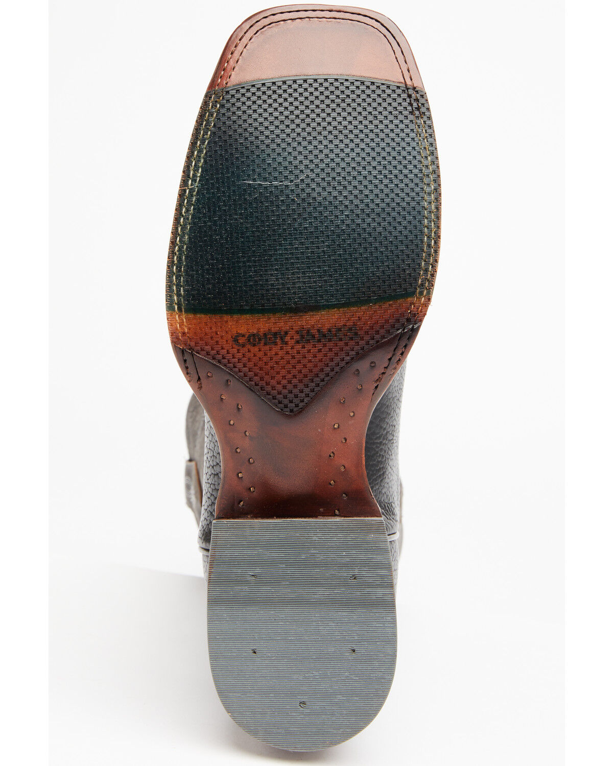 Image #7 - Cody James Men's Blue Collection Western Performance Boots - Broad Square Toe, Black, hi-res