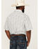 Image #4 - Rough Stock By Panhandle Men's Southwestern Stripe Short Sleeve Pearl Snap Western Shirt , Turquoise, hi-res