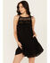 Image #1 - Cleobella Women's Gia Mini Dress, Black, hi-res