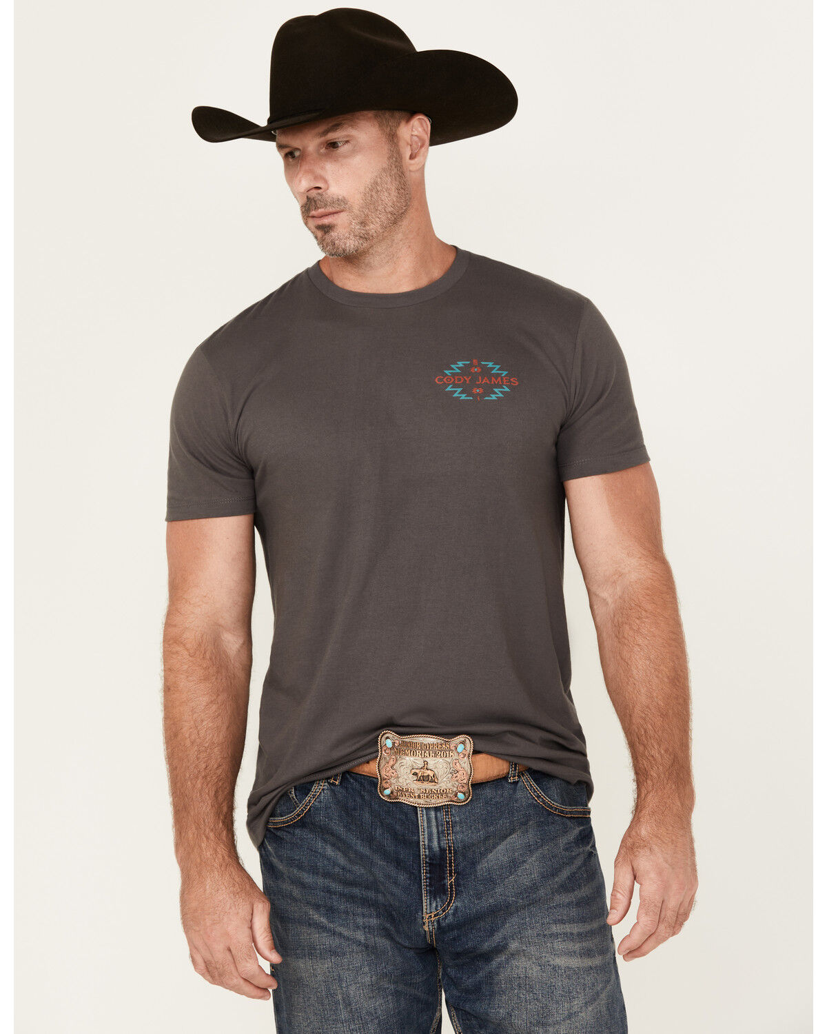 Image #4 - Cody James Men's Southwest Sunset Short Sleeve Graphic T-Shirt, Charcoal, hi-res