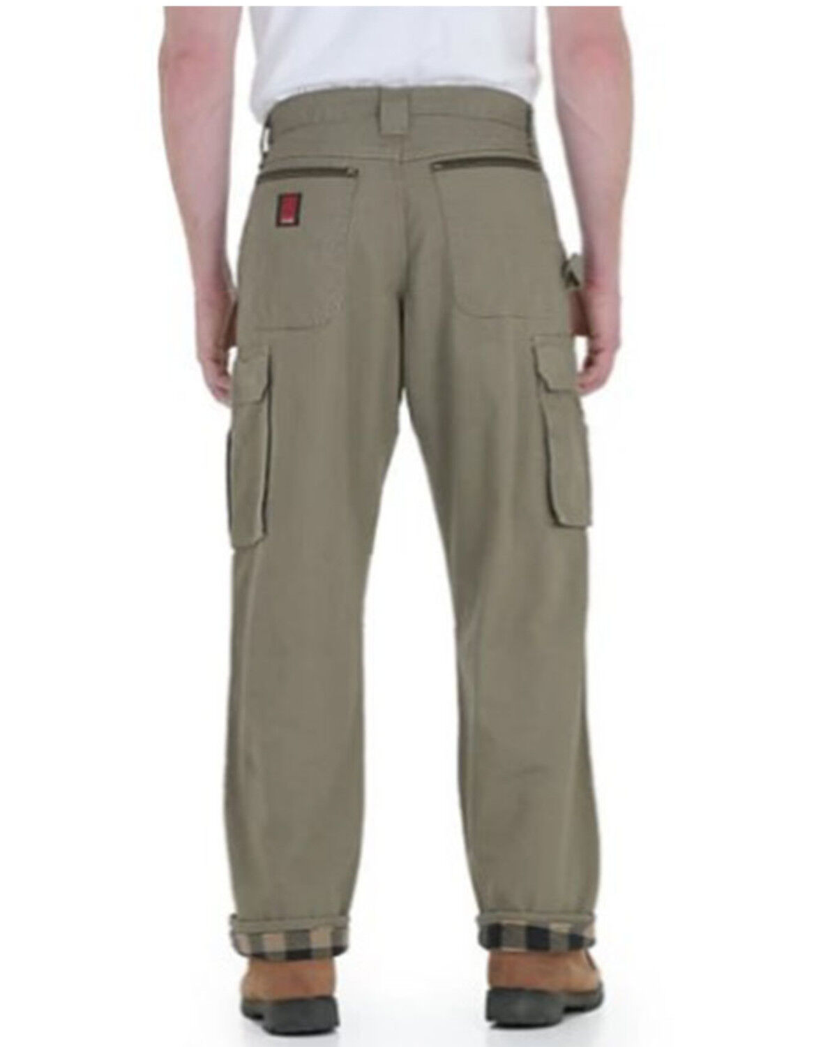 Image #2 - Wrangler Riggs Men's Bark Lined Ripstop Ranger Work Pants, Bark, hi-res
