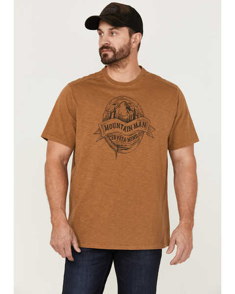 Brothers and Sons Men's Rocky Mountain High Graphic Short Sleeve T-Shirt , Rust Copper, hi-res