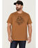 Image #1 - Brothers and Sons Men's Rocky Mountain High Graphic Short Sleeve T-Shirt, Rust Copper, hi-res