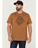 Image #1 - Brothers and Sons Men's Rocky Mountain High Graphic Short Sleeve T-Shirt , Rust Copper, hi-res