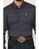 Image #3 - Cinch Men's Geo Print Long Sleeve Button-Down Western Shirt, Navy, hi-res