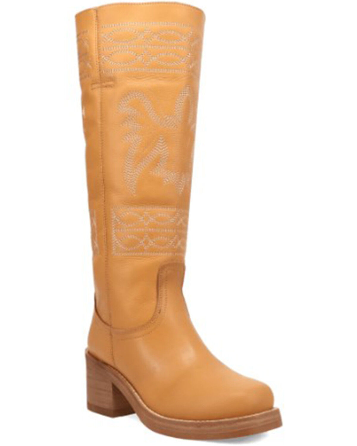 Image #1 - Dingo Women's Avalon Tall Fashion Boots - Round Toe, Mustard, hi-res