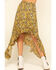 Rock & Roll Denim Women's Mustard Floral Hanky Skirt , Dark Yellow, hi-res