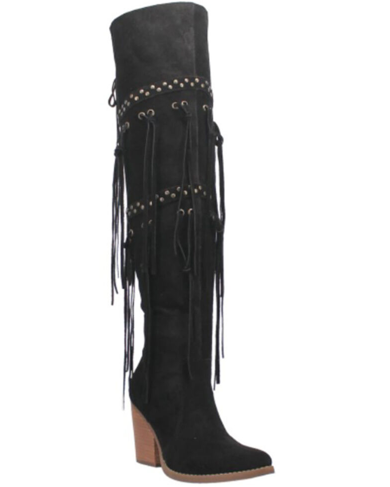 Dingo Women's Witchy Woman Tall Western Boot - Snip Toe, Black, hi-res