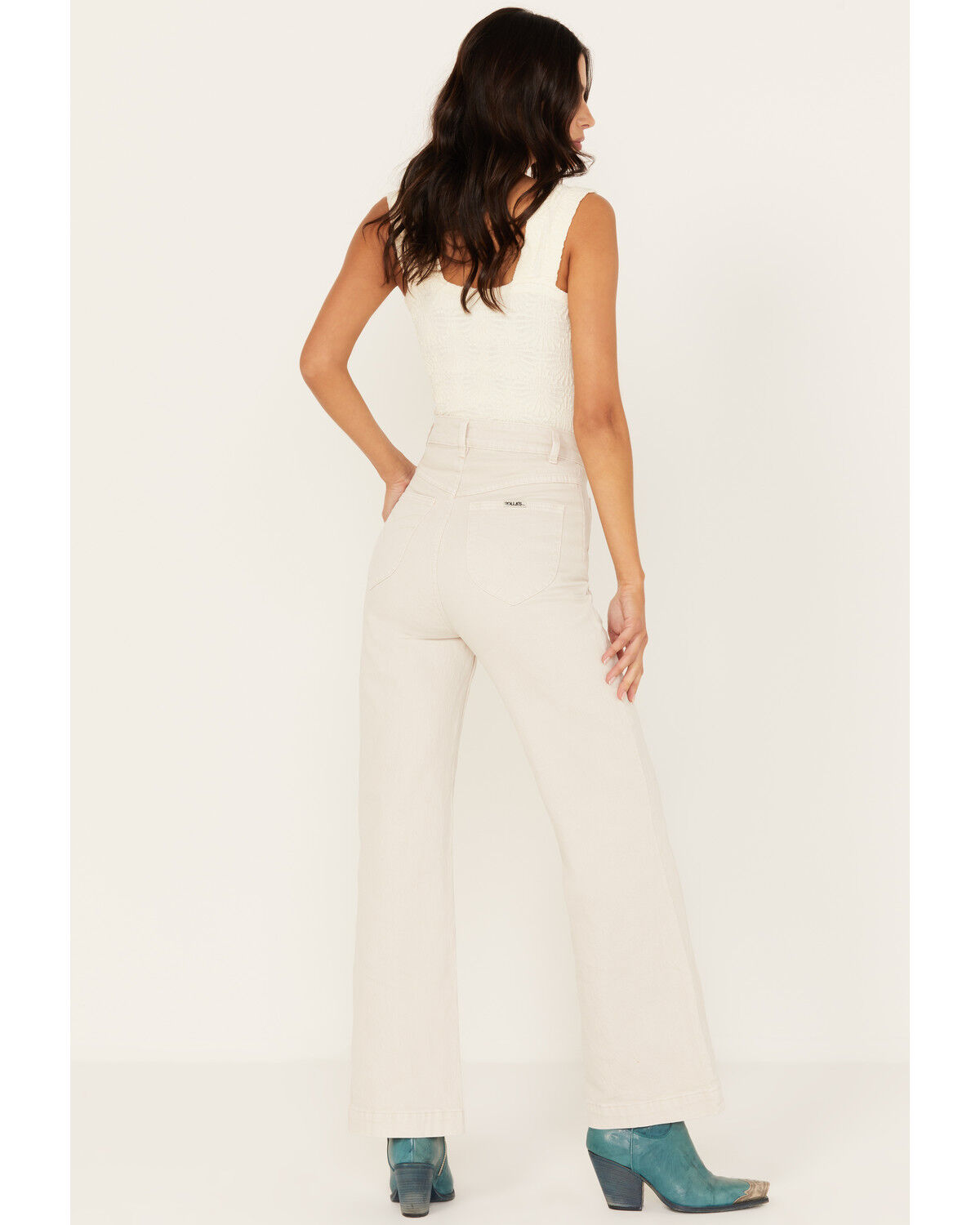 Image #3 - Rolla's Women's High Rise Sailor Jeans, Off White, hi-res