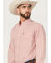 Image #2 - Ariat Men's Saylor Geo Print Long Sleeve Button-Down Western Shirt, Orange, hi-res