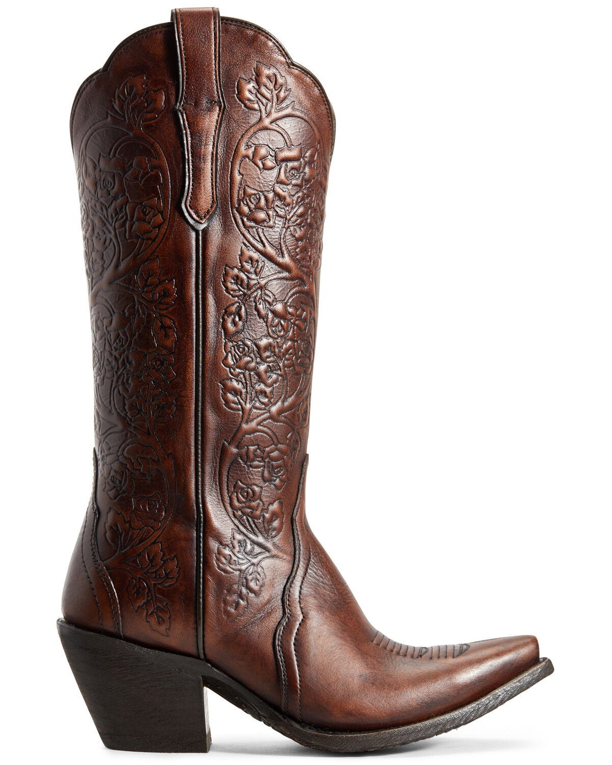 Image #1 - Ariat Women's Platinum Rich Cognac Western Boots - Snip Toe, , hi-res