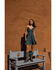 Image #1 - Shyanne Women's Kaylynn Crochet Front Mini Dress, Teal, hi-res