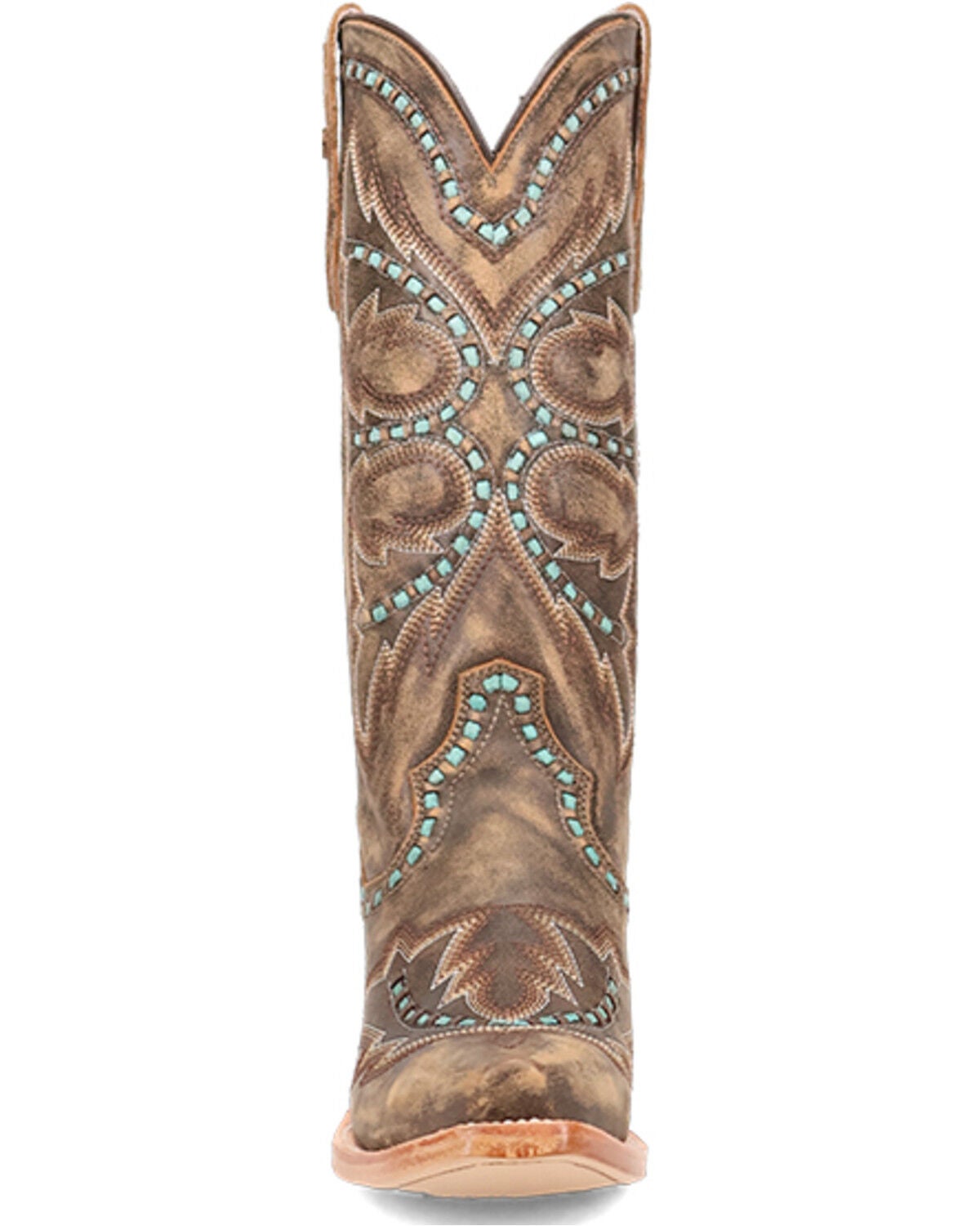 Image #4 - Dan Post Women's Mesa Western Boots - Snip Toe, Honey, hi-res