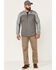 Browning Men's Grey Hayes 1/4 Zip Front Hooded Pullover , Grey, hi-res