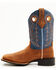 Image #3 - RANK 45® Men's Warrior Xero Gravity Performance Western Boots - Broad Square Toe, Blue, hi-res