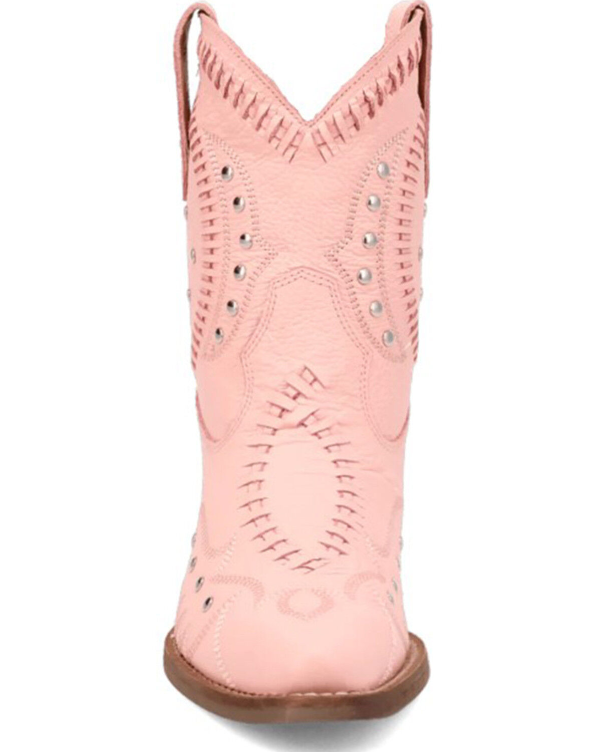 Image #4 - Dingo Women's Precious Studded Western Boots - Round Toe, Pink, hi-res
