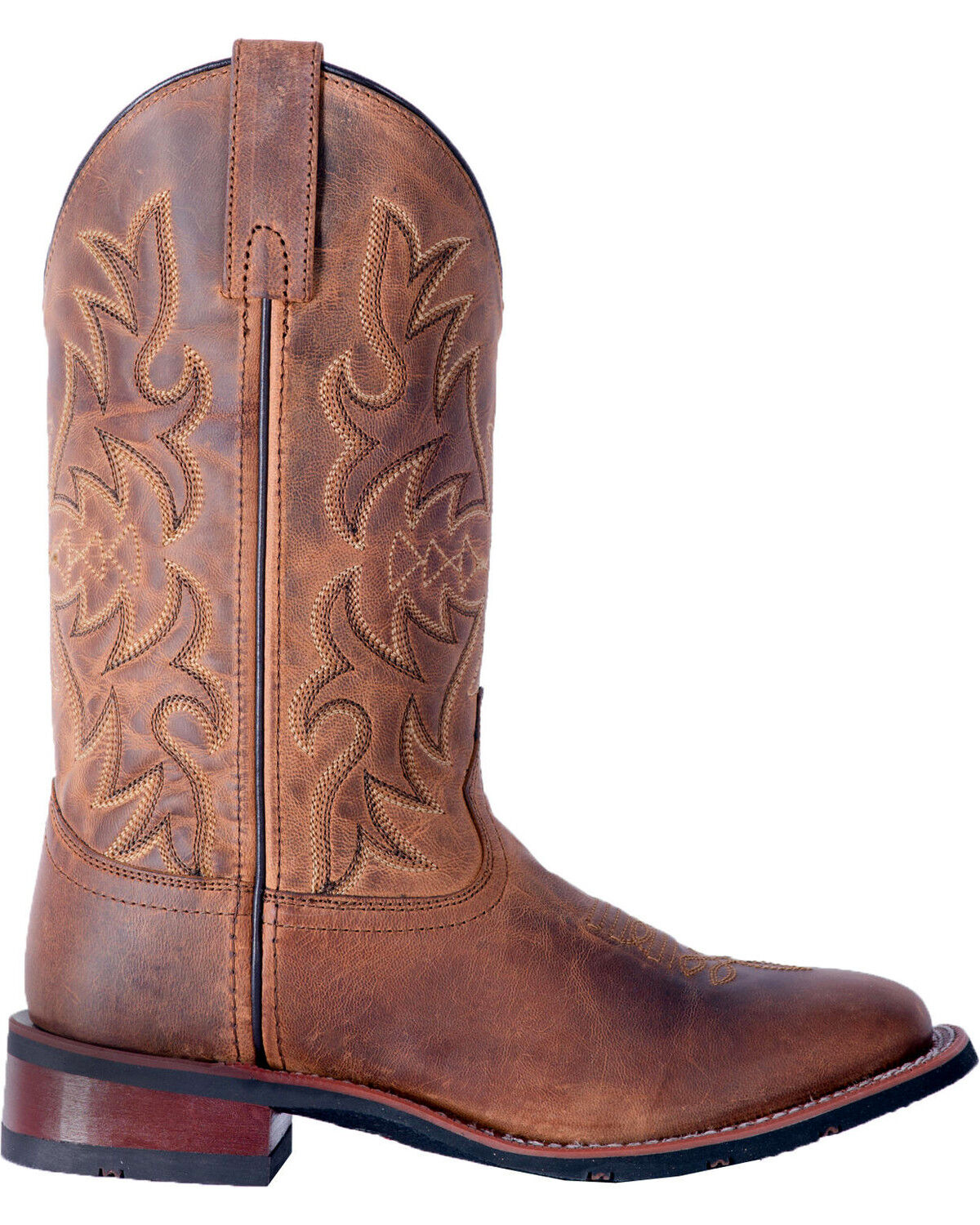 Image #8 - Laredo Women's Anita Western Performance Boots - Broad Square Toe, Tan, hi-res
