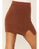Image #4 - Callahan Women's Cable Knit Genny Mini Skirt, Brown, hi-res