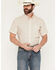 Image #1 - Rock & Roll Denim Men's TEK Medallion Print Short Sleeve Button-Down Performance Western Shirt, Natural, hi-res