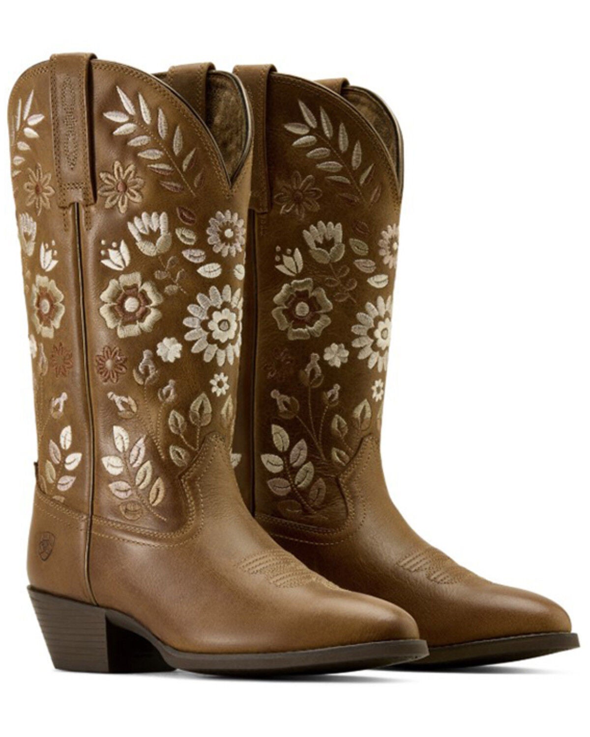 Image #4 - Ariat Women's Heritage Meadow Western Boots - Round Toe, Tan, hi-res
