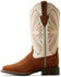 Image #2 - Ariat Women's Round Up Ruidoso Roughout Performance Western Boots - Broad Square Toe , Brown, hi-res