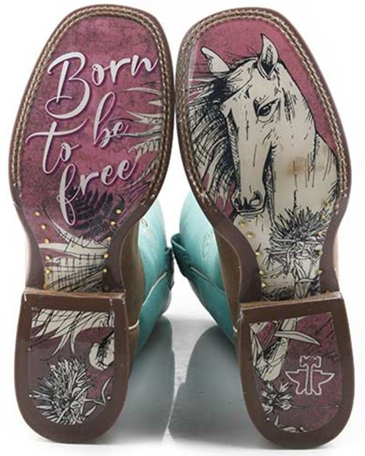 Image #2 - Tin Haul Women's A Cowgirls Motto Western Boots - Broad Square Toe, Tan, hi-res