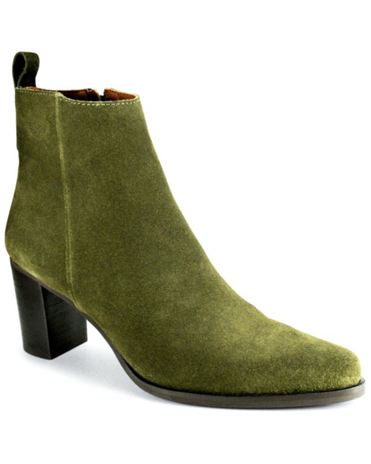 Image #1 - Band of the Free Women's Willow Western Fashion Booties - Round Toe, Olive, hi-res