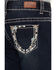 Image #2 - Shyanne Girls' Southwestern Floral Border Pocket Stretch Bootcut Jeans, Blue, hi-res