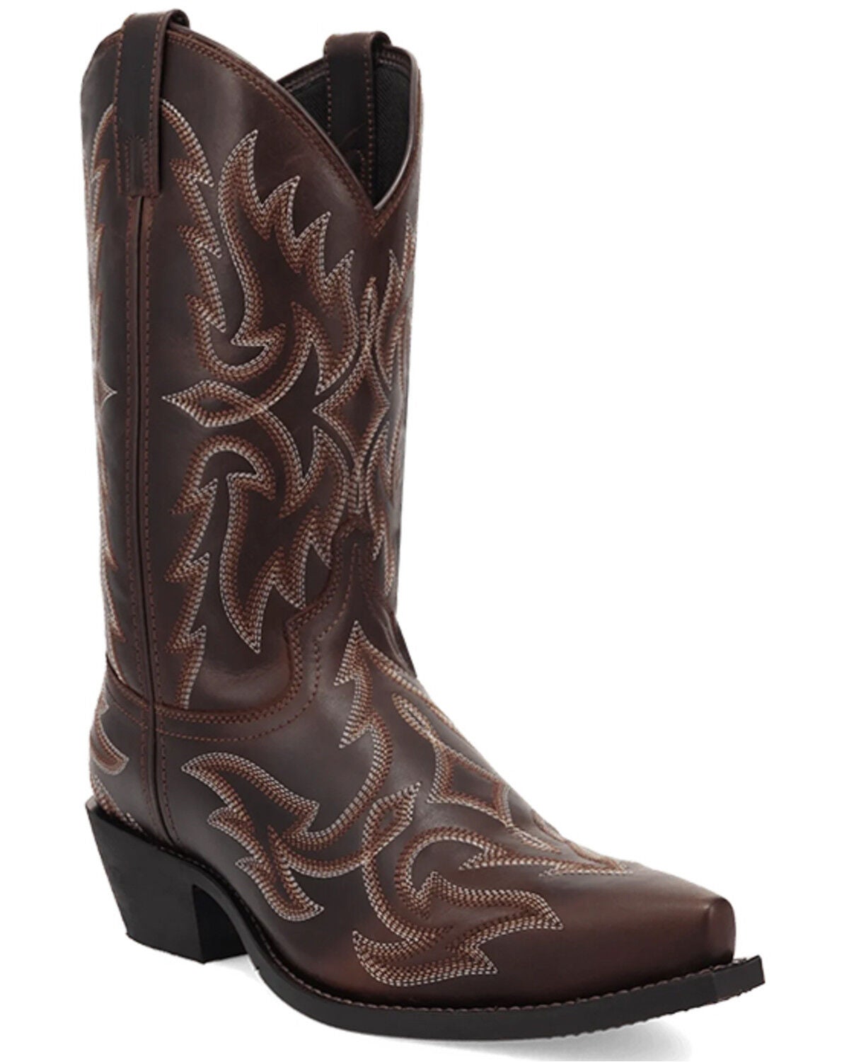 Image #1 - Laredo Men's Whitaker Performance Western Boots - Snip Toe, Brown, hi-res