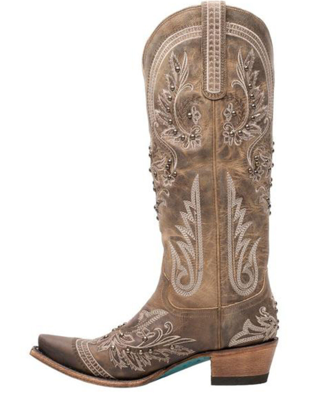 Image #3 - Lane Women's Santorini Western Boots - Snip Toe, Brown, hi-res