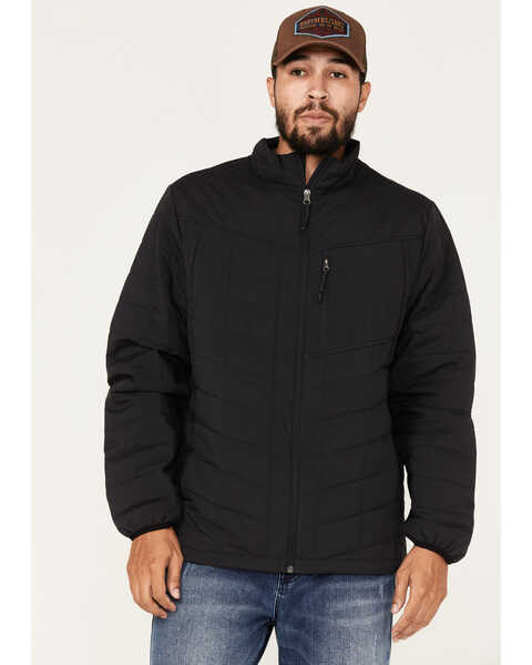 Brothers and Sons Men's Performance Lightweight Puffer Packable Jacket, Black, hi-res