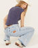 Image #2 - Free People Women's Be My Baby Tee, Blue, hi-res