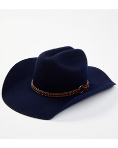 Shyanne Women's Felt Cowboy Hat, Blue, hi-res
