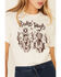 Ali Dee Women's Ridin High Graphic Short Sleeve Tee , Ivory, hi-res
