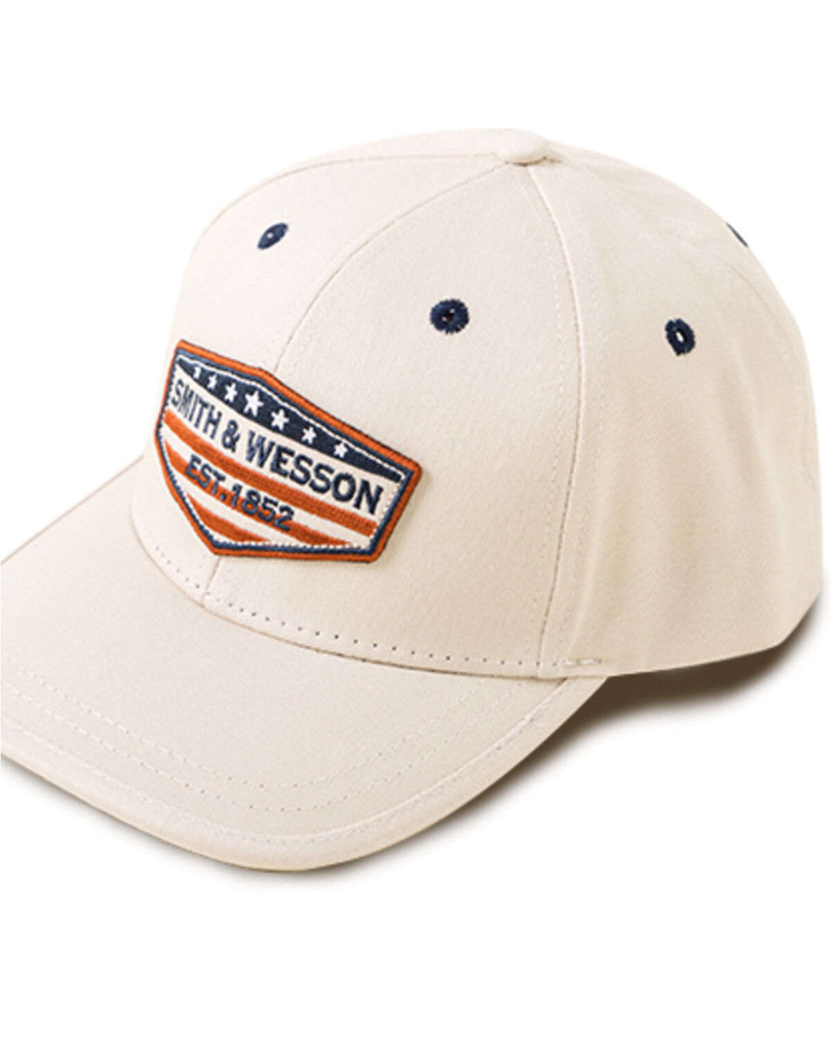 Image #1 - Smith & Wesson Men's Full Twill USA Cap, Beige/khaki, hi-res
