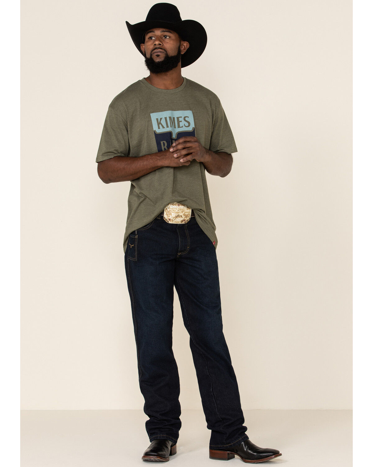 Image #1 - Kimes Ranch Men's Watson Mid Rise Relaxed Bootcut Jeans, Indigo, hi-res