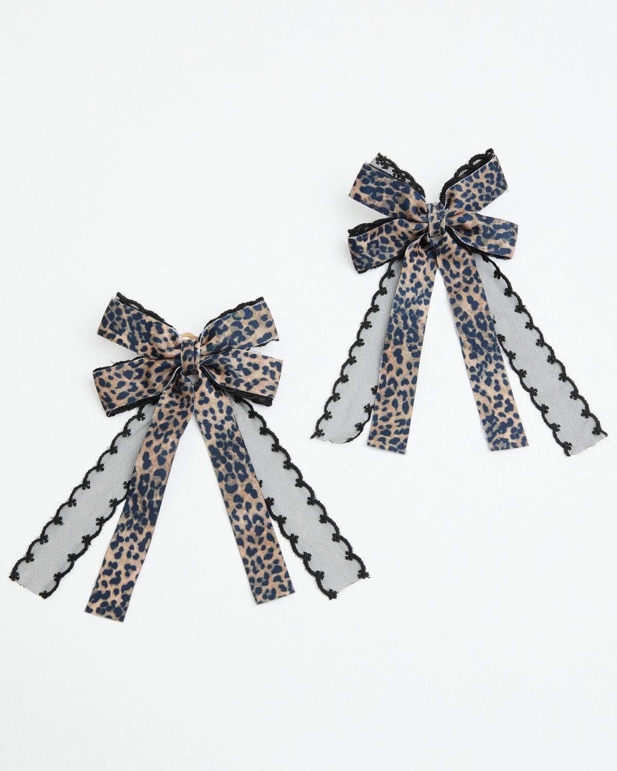 Shyanne Women's Leopard Print Lace Boot Bows - 2 Pack, Leopard, hi-res
