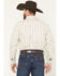 Image #4 - RANK 45® Men's Rocky Peak Striped Long Sleeve Button-Down Stretch Western Shirt, Cream, hi-res
