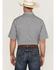 Image #4 - Wrangler Men's Plaid Print Short Sleeve Pearl Snap Stretch Western Shirt - Tall, Black, hi-res