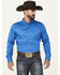 Image #1 - Cody James Men's Basic Twill Long Sleeve Button-Down Performance Western Shirt - Tall, Royal Blue, hi-res