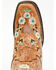 Image #7 - Corral Women's Floral Blacklight Western Boots - Square Toe, Cognac, hi-res