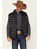 Image #1 - Cody James Core Men's Heather Charcoal Midnight Heat Sealed Zip-Front Puffer Vest, Charcoal, hi-res